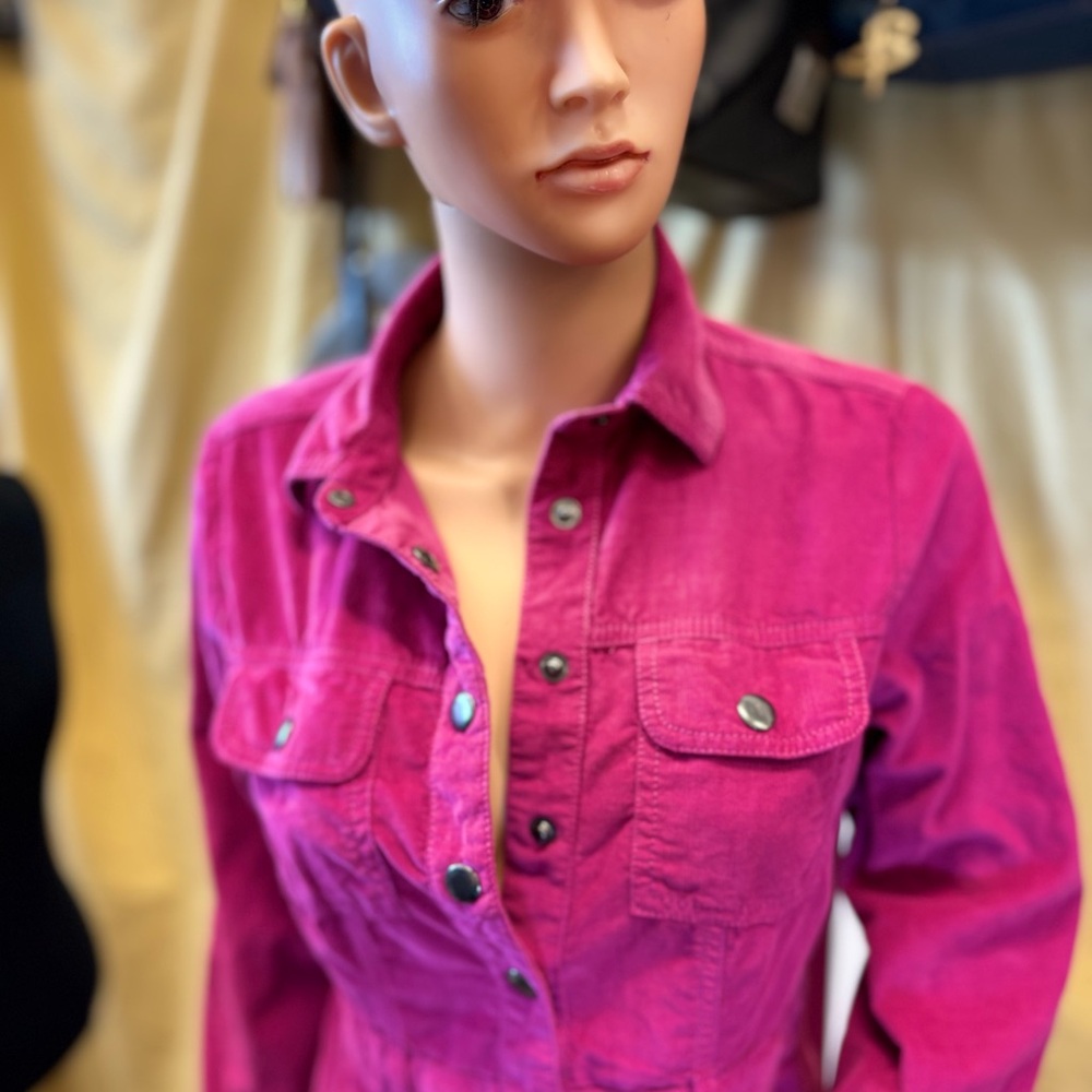 LOFT Fuchsia Utility Jacket - Picture 2 of 10